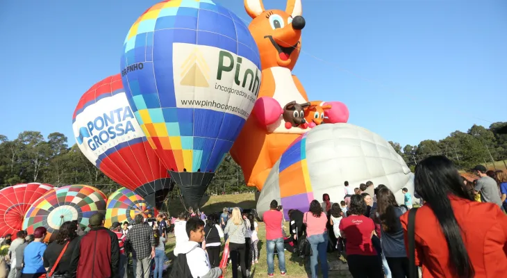 Festival de Balonismo volta a colorir os céus de Ponta Grossa na próxima semana