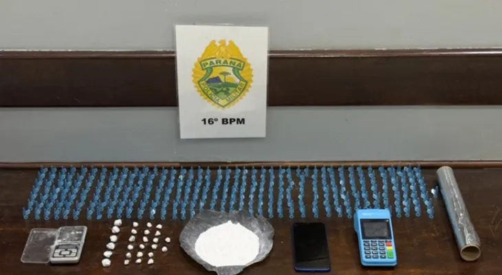 Suspeito com mandado de prisão é preso por tráfico de drogas em Guarapuava