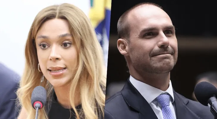 Transfobia: Chamada de João, Erika Hilton processa Eduardo Bolsonaro