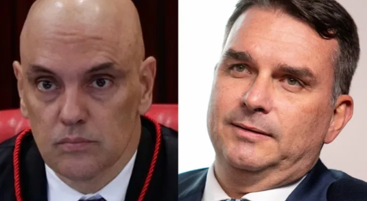 Flávio Bolsonaro ironiza erro de português de Alexandre de Moraes: “Ridículo”