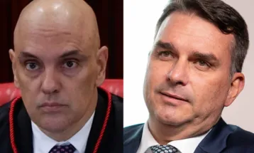Flávio Bolsonaro ironiza erro de português de Alexandre de Moraes: “Ridículo”
