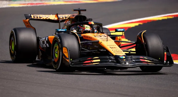 Oscar Piastri lidera primeiro e único treino livre do GP da Bélgica de Fórmula 1