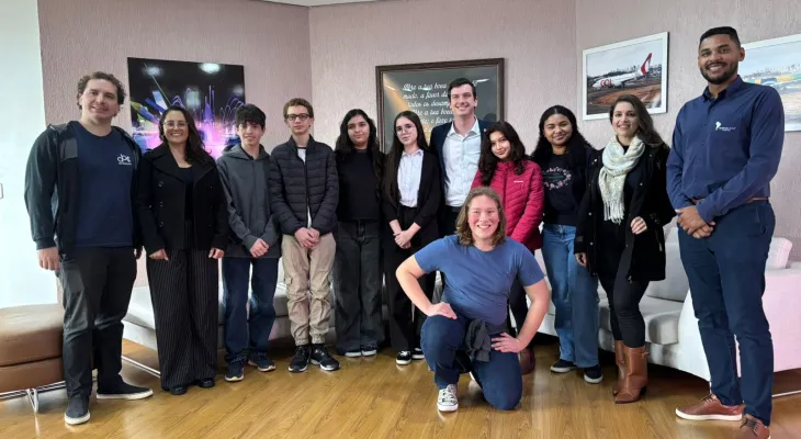 Câmara Jovem participa de reunião com prefeito Henrique Mecabô