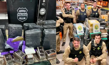 Forças de segurança do Paraná apreenderam mais de um terço das drogas do Brasil em 2024