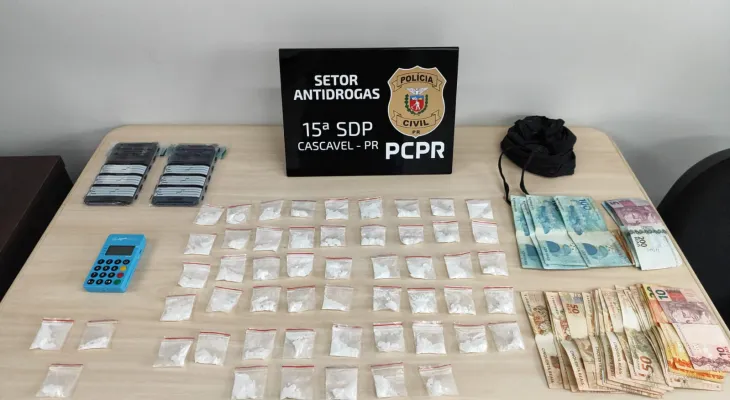 Polícia Civil flagra indivíduo realizando tráfico de drogas no modo delivery em Cascavel