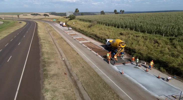 EPR Iguaçu avança na recuperação da BR-163; no pavimento rígido, está prevista substituição de quase 600 placas de concreto
