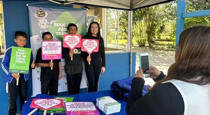 Volta às aulas com educação no trânsito: Detran-PR sensibiliza 32 mil alunos em 19 cidades
