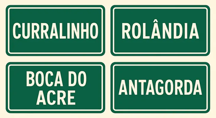 De Curralinho a Rolândia: os nomes de cidades que fazem o Brasil rir