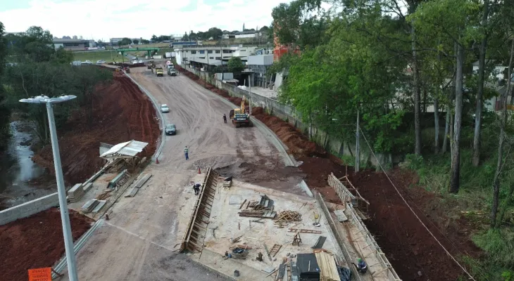 Grande obra da nova Ponte do XIV de Novembro chega a 85% de execução e entra na reta final