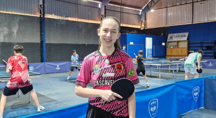 Karoline Gruchoski vai defender o Brasil no Pan de tênis de mesa
