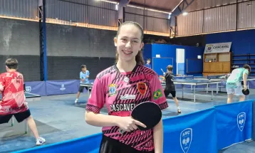 Karoline Gruchoski vai defender o Brasil no Pan de tênis de mesa
