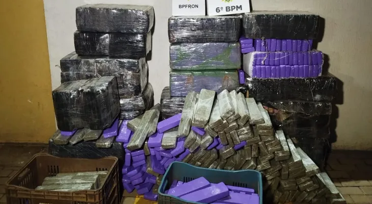Polícia apreende 678,3 kg de maconha após perseguição e troca de tiros em Cascavel