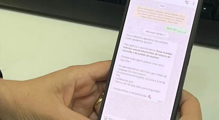 Hospital Universitário oferece serviços pelo WhatsApp para retorno de consultas e exames