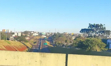 Frio intenso marca a manhã desta terça-feira em Cascavel