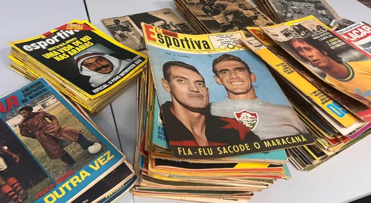 Museu da Imagem e Som Xico Tebaldi recebe 234 edições de revistas esportivas históricas
