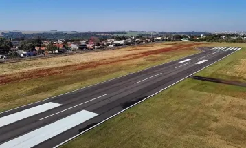 Campo Mourão recebe nova pista de aeroporto após investimento de R$ 5,7 milhões