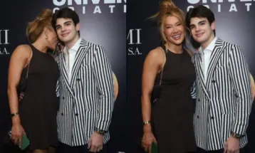 Rodrigo Silva, filho de 17 anos de Faustão, chega em festa acompanhado de ex-bailarina de 34 anos