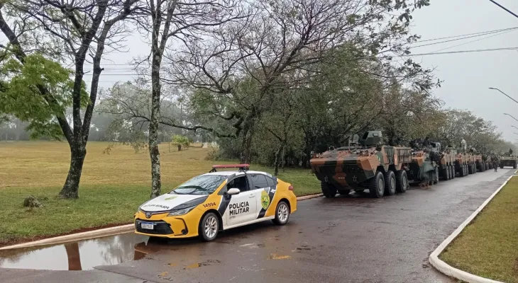 BPRv auxilia operação integrada com o Exército na região Oeste do Paraná