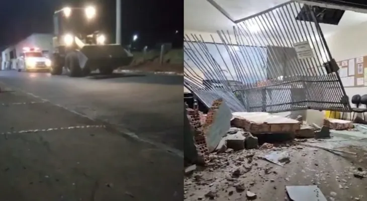 Empresário invade cartório com retroescavadeira após demora em registro de divórcio no Paraná