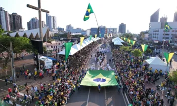 Semana da Pátria começa com chegada do fogo simbólico neste domingo (31), na Feira do Teatro