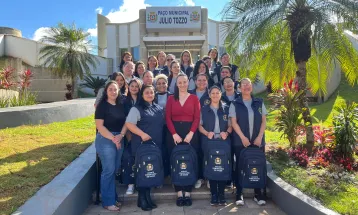 Agentes Comunitárias de Saúde participam de capacitação e recebem novos uniformes em Corbélia
