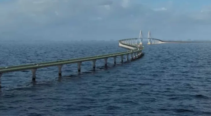 Ponte gigantesca sobre o mar será construída (pela China) no Brasil
