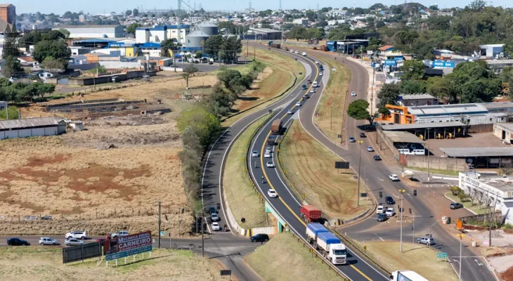 Marginais do Viaduto da Petrocon, na BR-277, serão bloqueadas para realização de obras