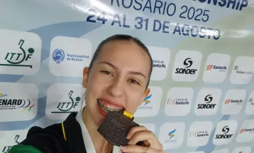 Atleta de Cascavel é bronze no Pan-Americano de tênis de mesa