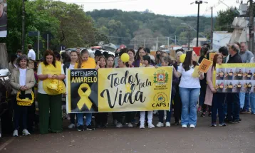 Caminhada pela Vida mobiliza comunidade em Corbélia no Setembro Amarelo