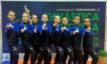 Meninas da GR de Cascavel brilham no Campeonato Paranaense