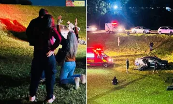 Jovem morre em voo fatal com carro na BR-277: mãe se desespera no local