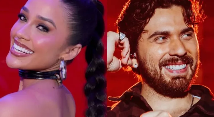 Equipe de Eva Pacheco desmente romance após ex-BBB aparecer no palco e no camarim de Gustavo Mioto