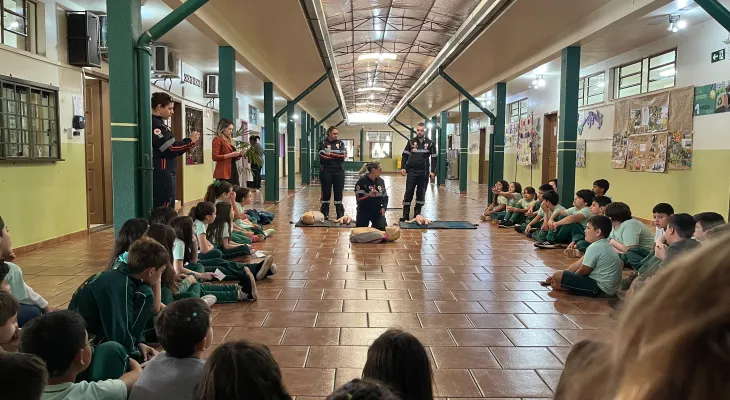 Projeto Samuzinho leva conscientização e primeiros socorros às escolas municipais de Corbélia