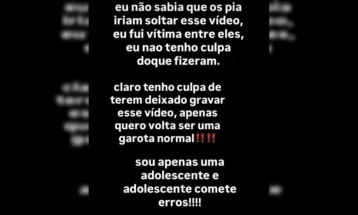 "Sou apenas uma adolescente e adolescente comete erros", diz menina filmada em sexo com cinco meninos em Cascavel