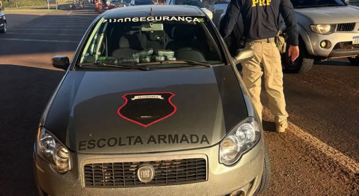 PRF apreende eletrônicos irregulares em veículos de escolta armada