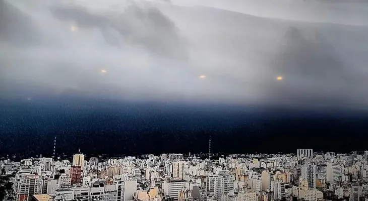 Temporal provoca instabilidade na Argentina e no Uruguai e deve avançar para o Sul do Brasil