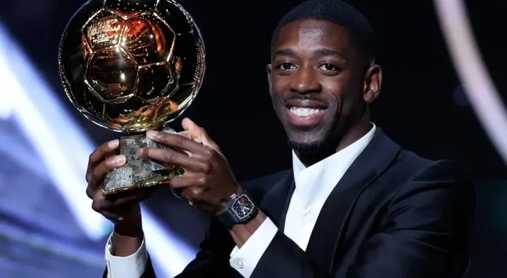 Ousmane Dembélé, do PSG, vence Bola de Ouro; Raphinha fica em 5º