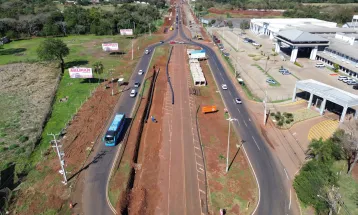 Duplicação da Rodovia das Cataratas em Foz do Iguaçu chega a 65% de execução