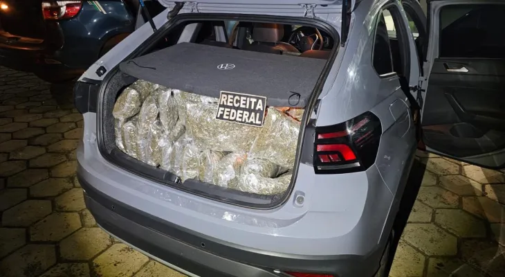 Receita Federal retém 115 quilos de capulho em São Miguel do Iguaçu