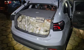 Receita Federal retém 115 quilos de capulho em São Miguel do Iguaçu