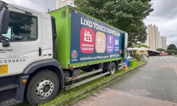 Veja onde encontrar o caminhão do lixo tóxico nesta segunda-feira