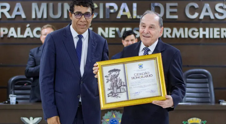 Fundador da Uopeccan, médico Antoninho Sabbi se torna cidadão honorário