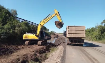Construção da nova ponte sobre o Rio Capivari avança em Alegrete