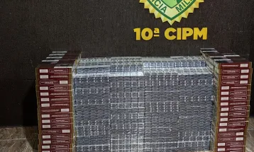 PM apreende 852 maços de cigarros contrabandeados em Nova Laranjeirasotam