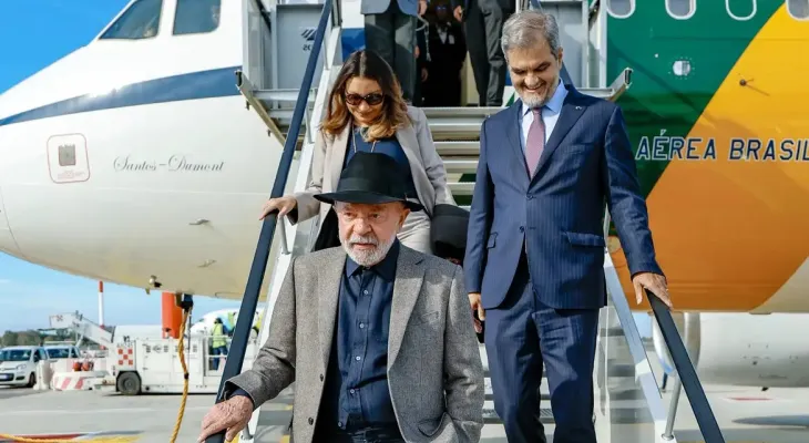 Lula chega a Roma para eventos sobre segurança alimentar