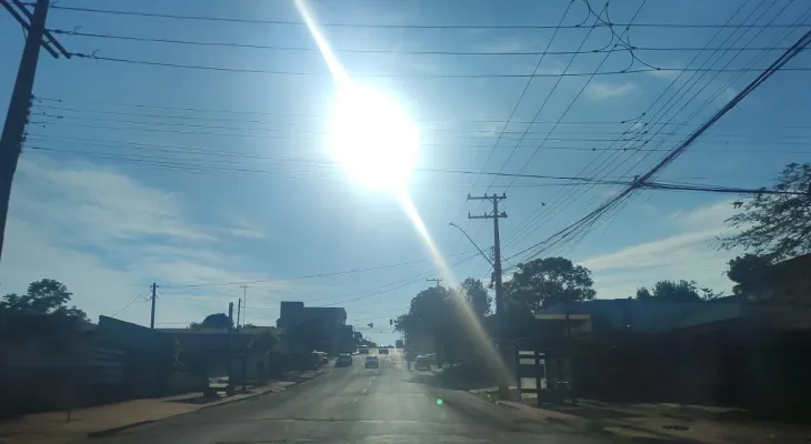 Cascavel tem quarta-feira (15) de sol forte
