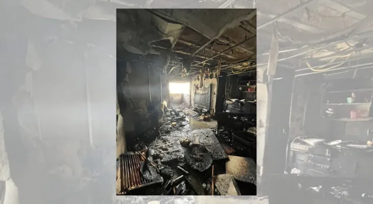 Imagem revela destruição total em apartamento atingido por incêndio em Cascavel