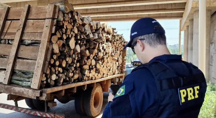Motorista de caminhão é flagrado usando corda como cinto de segurança no Paraná