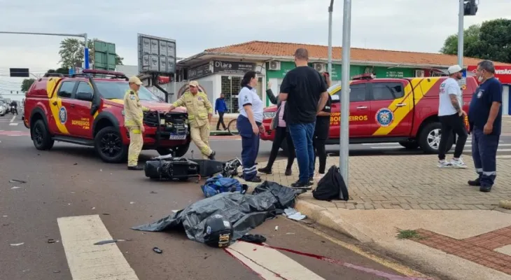 Adolescente morre em acidente entre caminhonete e scooter elétrica em Cascavel