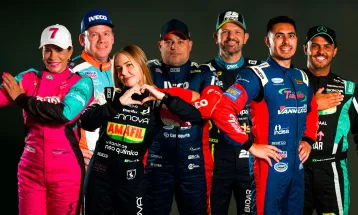 Esquadrão paranaense no grid da Copa Truck em Londrina